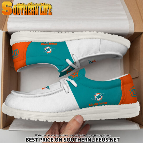 Tubopro Miami Dolphins Personalized Hey Dude Shoes For Men And Women - Image 4