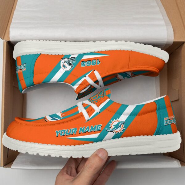 Tubopro Miami Dolphins Personalized Hey Dude Shoes For Men And Women - Image 2