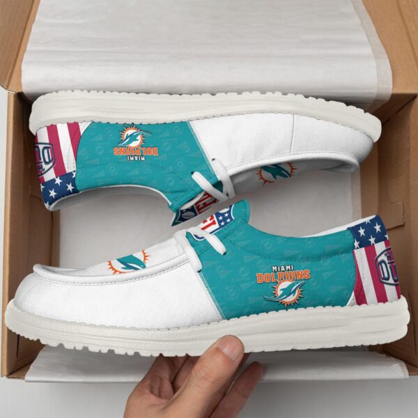 Tubopro Miami Dolphins Personalized Hey Dude Shoes For Men And Women - Image 2