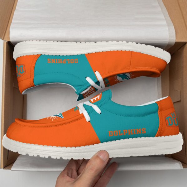 Tubopro Miami Dolphins Personalized Hey Dude Shoes For Men And Women - Image 2