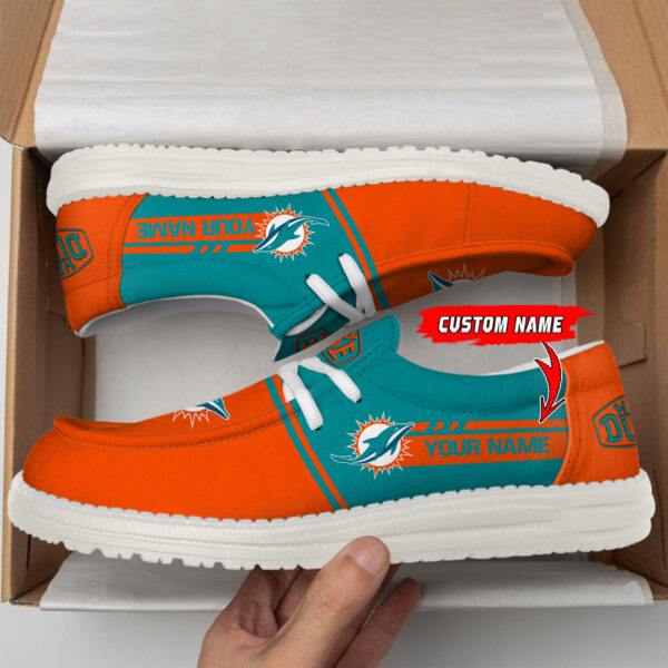 Tubopro Miami Dolphins Personalized Hey Dude Shoes For Men And Women - Image 2