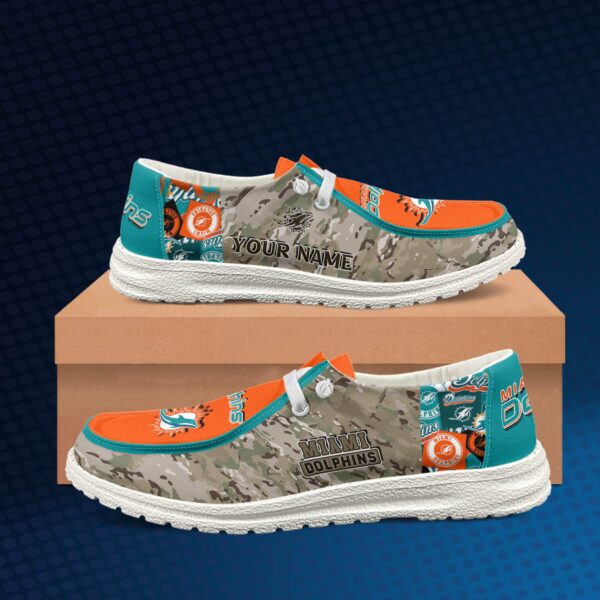 Tubopro Miami Dolphins Personalized Hey Dude Shoes For Men And Women - Image 2