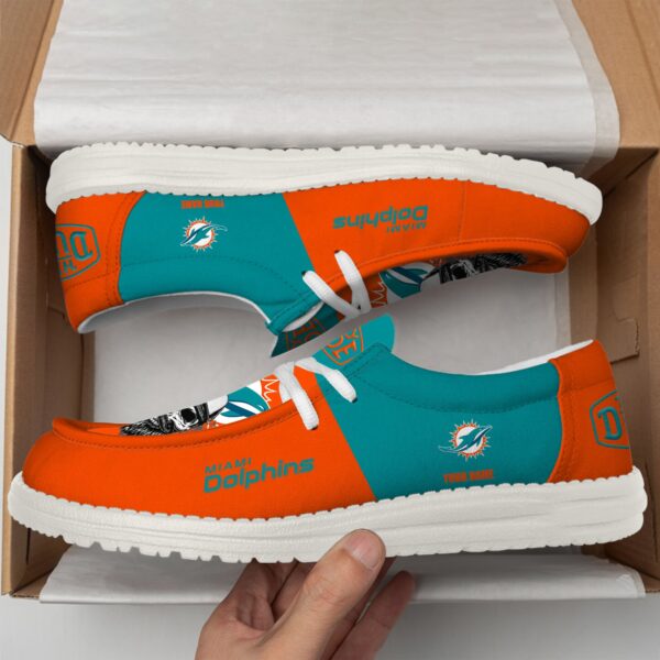 Tubopro Miami Dolphins Personalized Hey Dude Shoes For Men And Women - Image 3