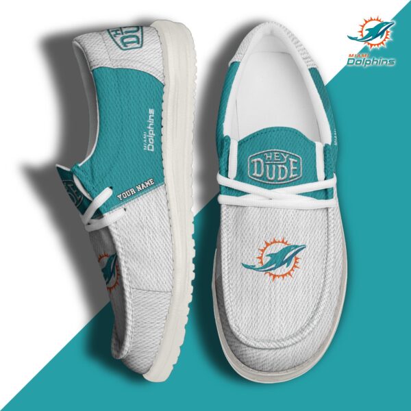 Tubopro Miami Dolphins Personalized Hey Dude Shoes For Men And Women