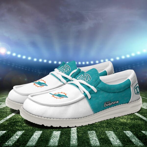 Tubopro Miami Dolphins Personalized Hey Dude Shoes For Men And Women - Image 3