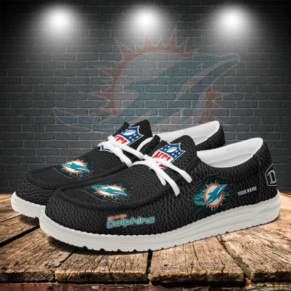 Tubopro Miami Dolphins Personalized Hey Dude Shoes For Men And Women - Image 3