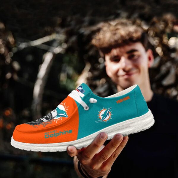 Tubopro Miami Dolphins Personalized Hey Dude Shoes For Men And Women - Image 5