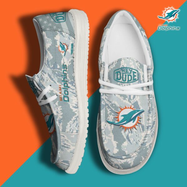 Tubopro Miami Dolphins Personalized Hey Dude Shoes For Men And Women