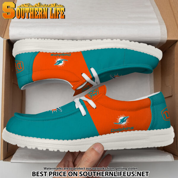 Tubopro Miami Dolphins Personalized Hey Dude Shoes For Men And Women - Image 4