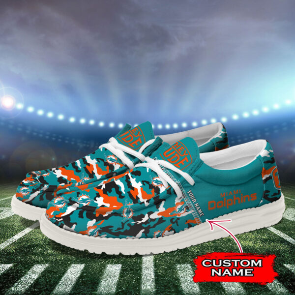 Tubopro Miami Dolphins Personalized Hey Dude Shoes For Men And Women - Image 3