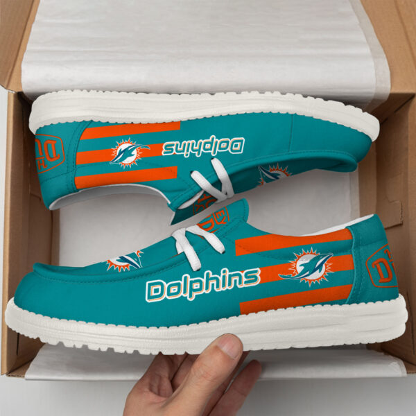 Tubopro Miami Dolphins Personalized Hey Dude Shoes For Men And Women - Image 3