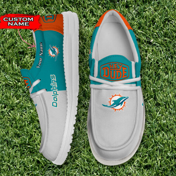 Tubopro Miami Dolphins Personalized Hey Dude Shoes For Men And Women