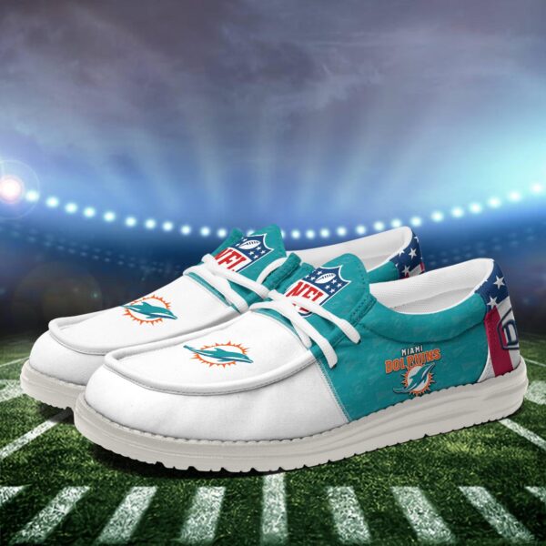 Tubopro Miami Dolphins Personalized Hey Dude Shoes For Men And Women - Image 3