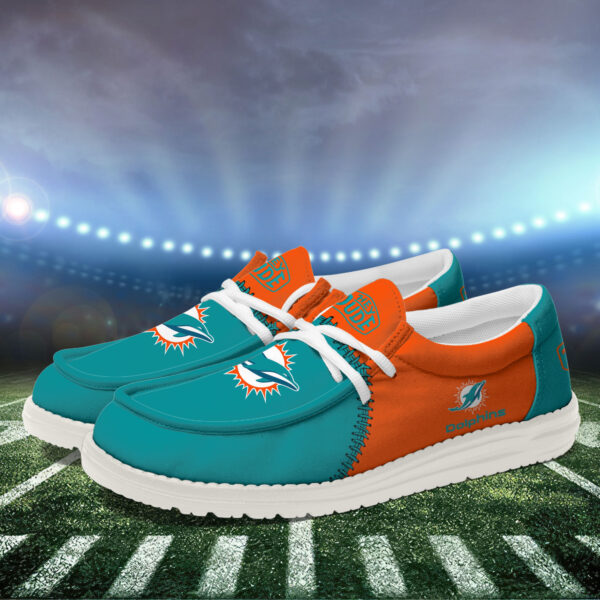 Tubopro Miami Dolphins Personalized Hey Dude Shoes For Men And Women - Image 3