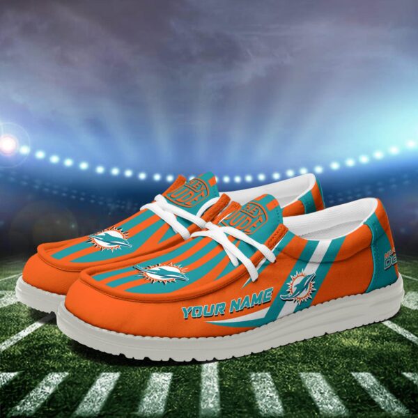 Tubopro Miami Dolphins Personalized Hey Dude Shoes For Men And Women - Image 3
