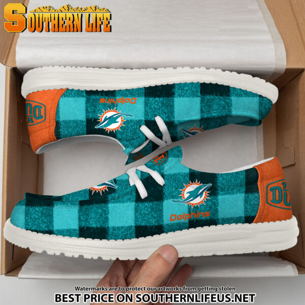 Tubopro Miami Dolphins Personalized Hey Dude Shoes For Men And Women - Image 4