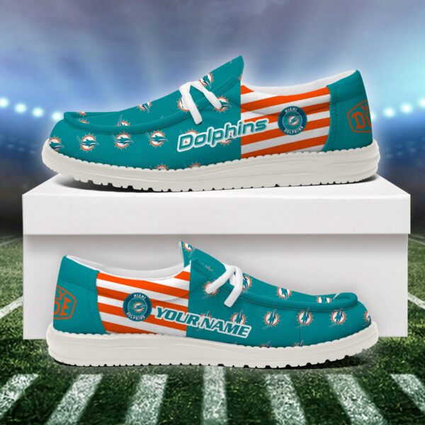 Tubopro Miami Dolphins Personalized Hey Dude Shoes For Men And Women - Image 2
