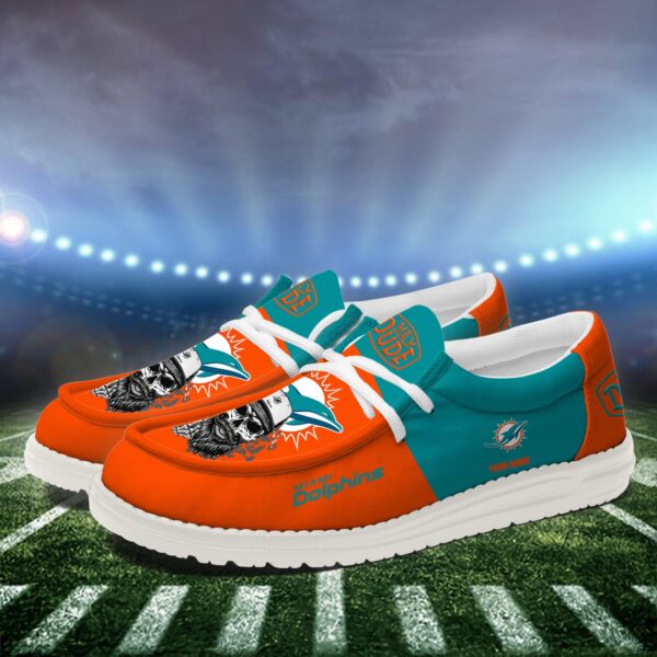 Tubopro Miami Dolphins Personalized Hey Dude Shoes For Men And Women - Image 2