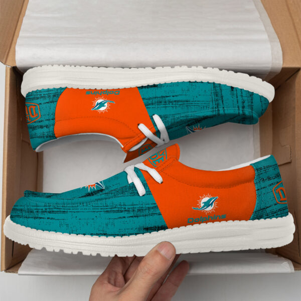Tubopro Miami Dolphins Personalized Hey Dude Shoes For Men And Women - Image 2