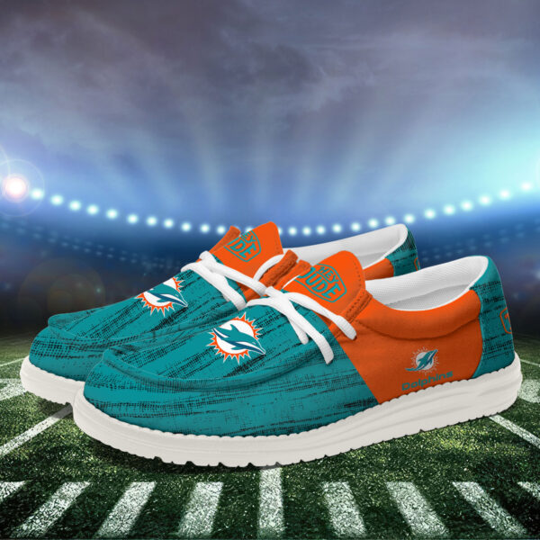 Tubopro Miami Dolphins Personalized Hey Dude Shoes For Men And Women - Image 3