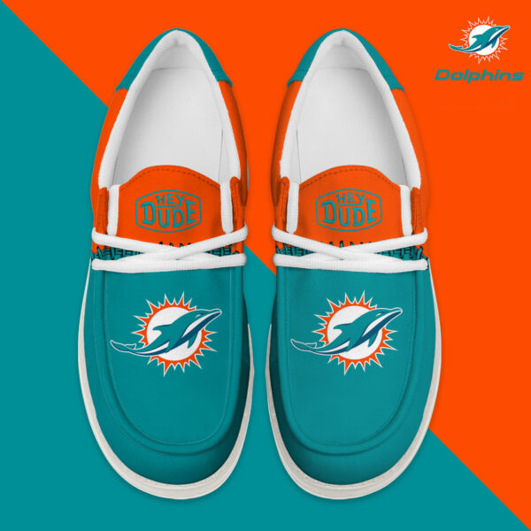 Tubopro Miami Dolphins Personalized Hey Dude Shoes For Men And Women - Image 4