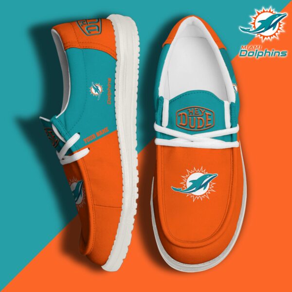 Tubopro Miami Dolphins Personalized Hey Dude Shoes For Men And Women