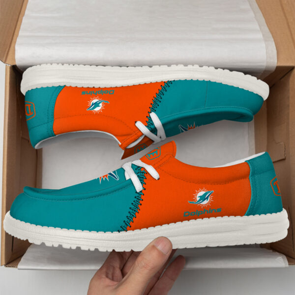 Tubopro Miami Dolphins Personalized Hey Dude Shoes For Men And Women - Image 2