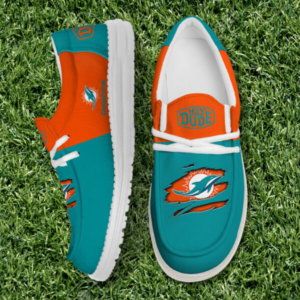 Tubopro Miami Dolphins Personalized Hey Dude Shoes For Men And Women