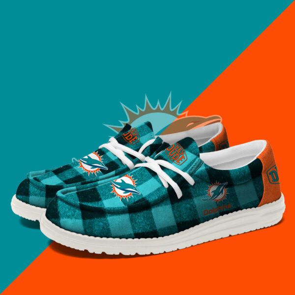 Tubopro Miami Dolphins Personalized Hey Dude Shoes For Men And Women - Image 2