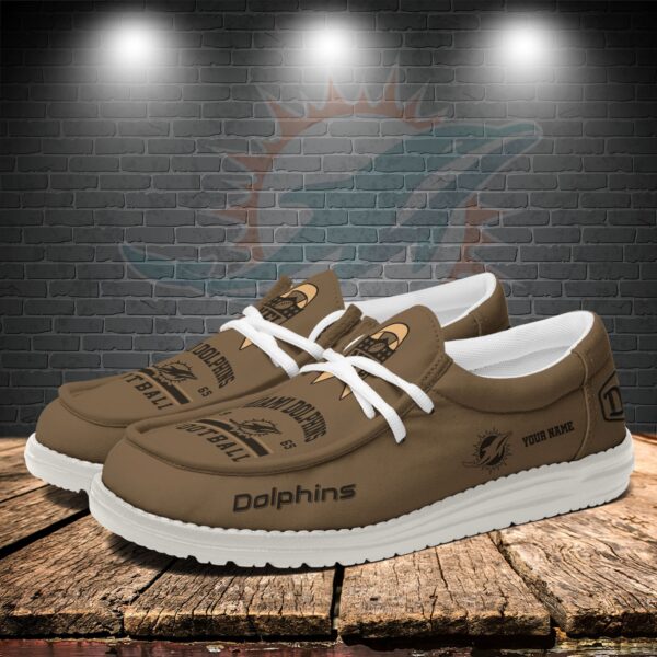 Tubopro Miami Dolphins Personalized Hey Dude Shoes For Men And Women - Image 3