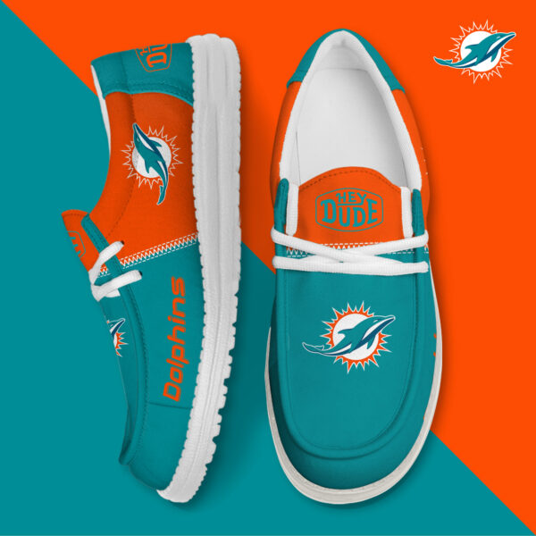 Tubopro Miami Dolphins Personalized Hey Dude Shoes For Men And Women