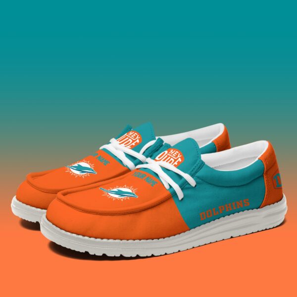 Tubopro Miami Dolphins Personalized Hey Dude Shoes For Men And Women - Image 3