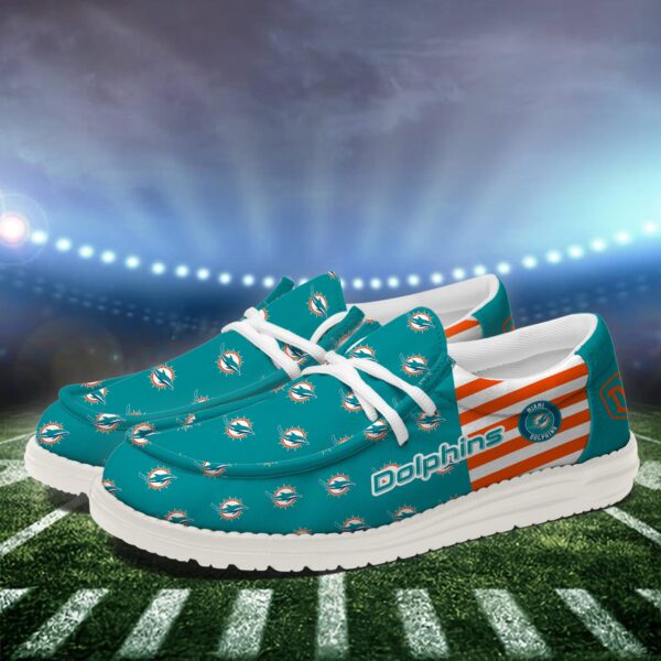 Tubopro Miami Dolphins Personalized Hey Dude Shoes For Men And Women - Image 3