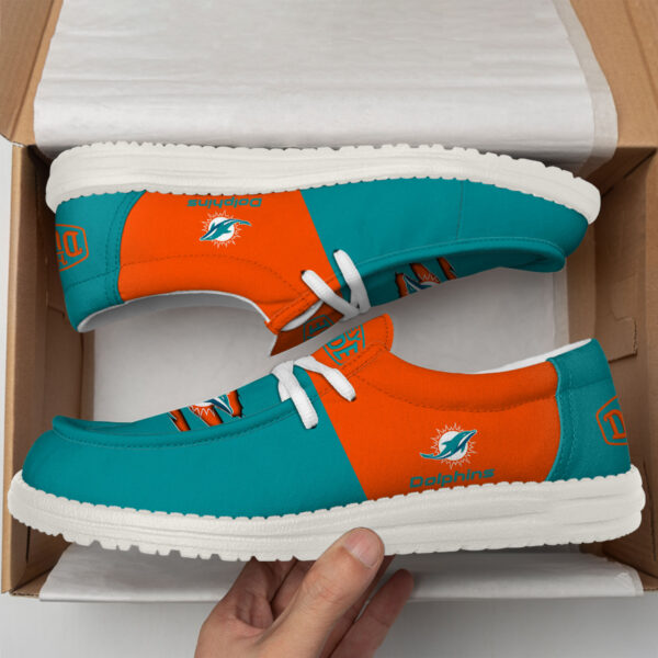 Tubopro Miami Dolphins Personalized Hey Dude Shoes For Men And Women - Image 4