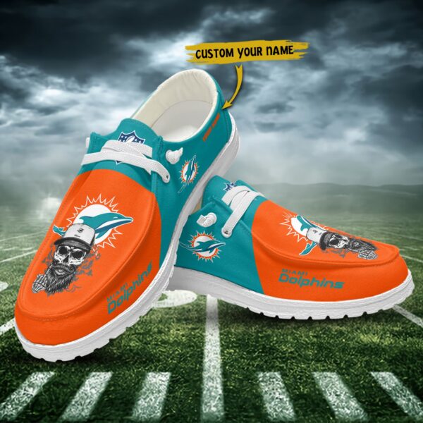 Tubopro Miami Dolphins Personalized Hey Dude Shoes For Men And Women - Image 3