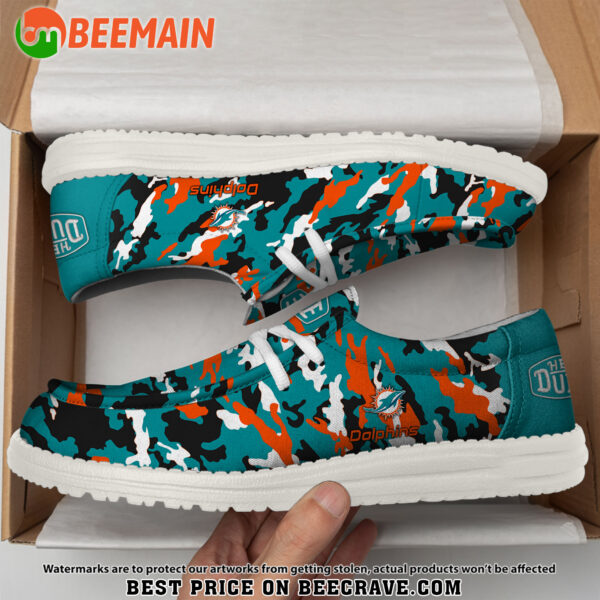 Tubopro Miami Dolphins Personalized Hey Dude Shoes For Men And Women - Image 4