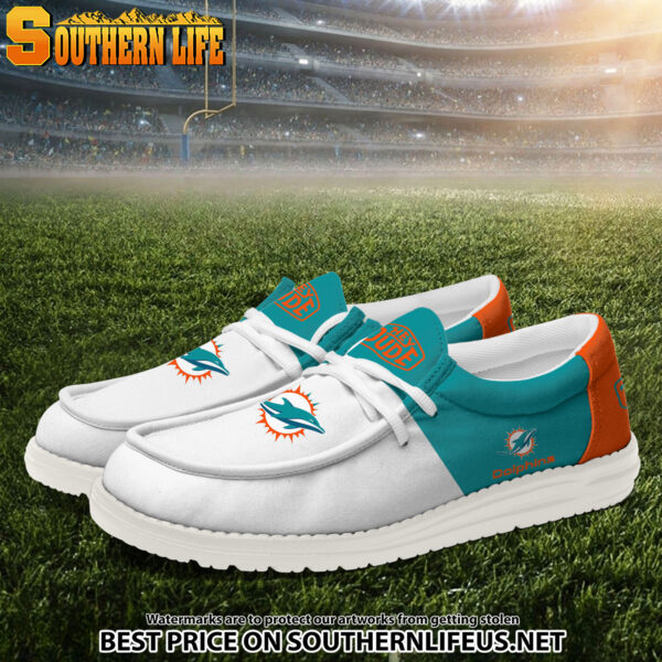 Tubopro Miami Dolphins Personalized Hey Dude Shoes For Men And Women - Image 2
