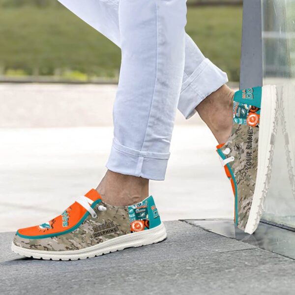 Tubopro Miami Dolphins Personalized Hey Dude Shoes For Men And Women - Image 4
