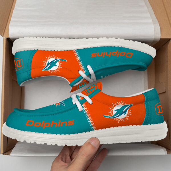 Tubopro Miami Dolphins Personalized Hey Dude Shoes For Men And Women - Image 2