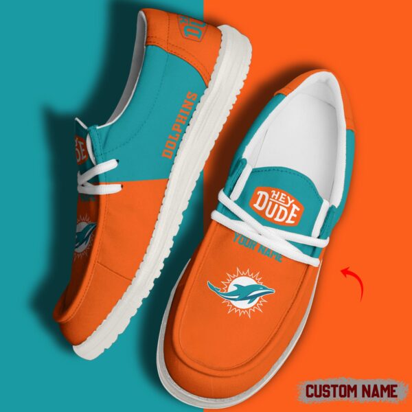 Tubopro Miami Dolphins Personalized Hey Dude Shoes For Men And Women
