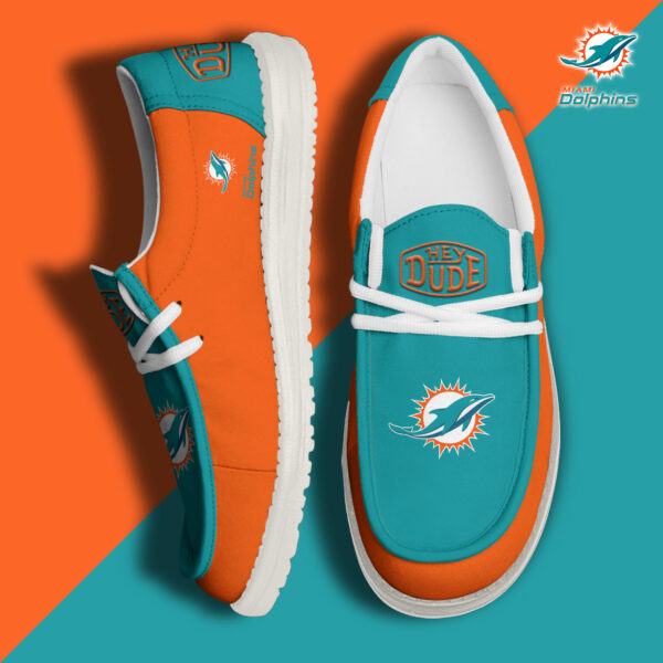Tubopro Miami Dolphins Personalized Hey Dude Shoes For Men And Women