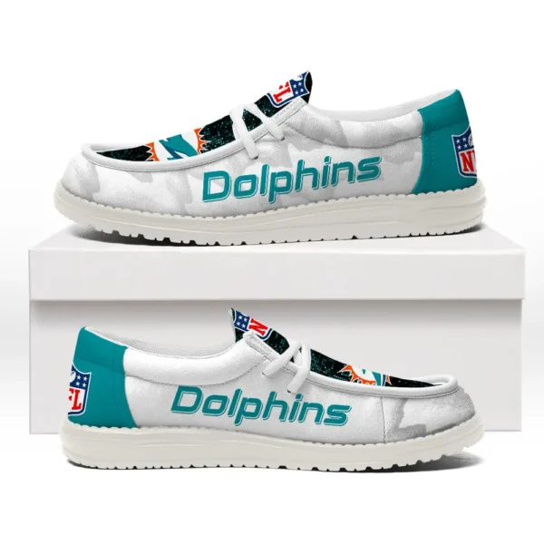 Tubopro Miami Dolphins Personalized Hey Dude Shoes For Men And Women - Image 2
