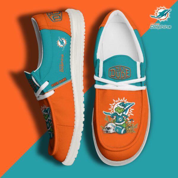 Tubopro Miami Dolphins Personalized Hey Dude Shoes For Men And Women - Image 2