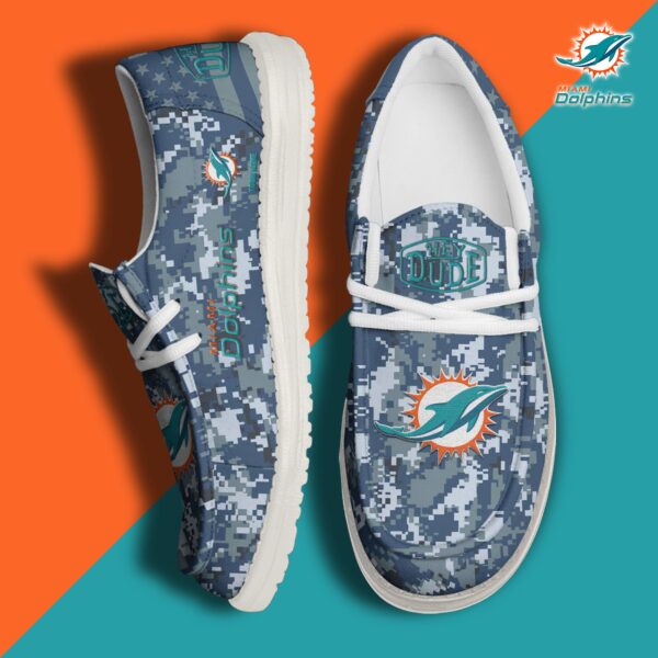 Tubopro Miami Dolphins Personalized Hey Dude Shoes For Men And Women
