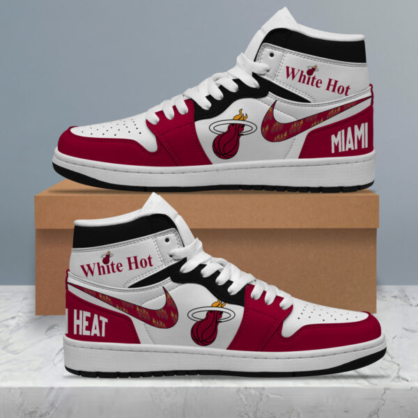 Tubopro Miami Heat AJ1 High Sneakers Shoes For Men And Women