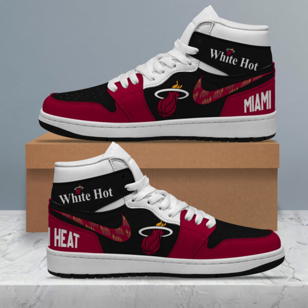 Tubopro Miami Heat AJ1 High Sneakers Shoes For Men And Women