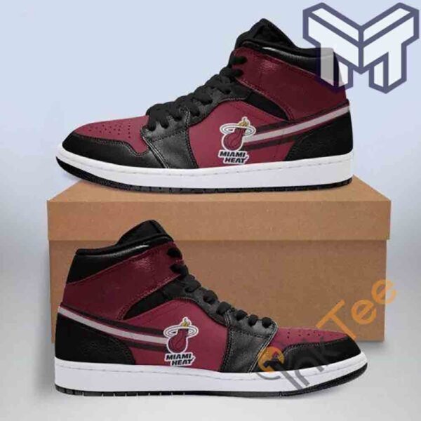 Tubopro Miami Heat AJ1 High Sneakers Shoes For Men And Women
