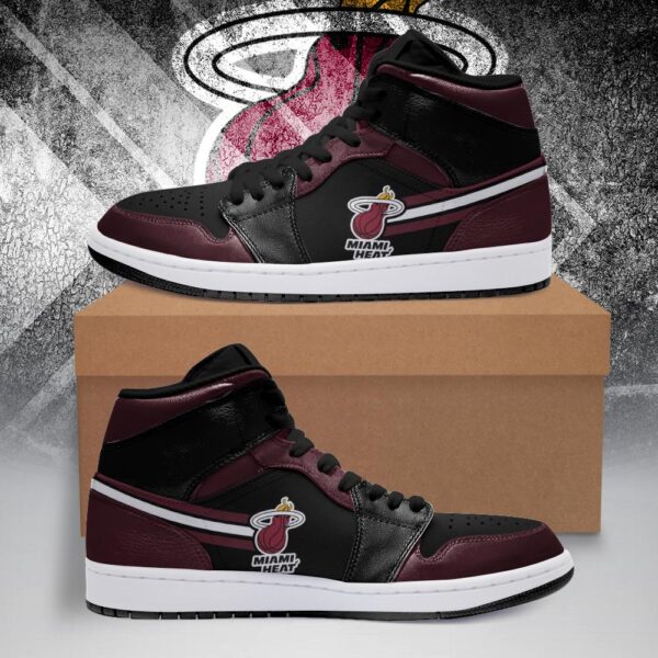 Tubopro Miami Heat NBA AJ1 High Sneakers Shoes For Men And Women