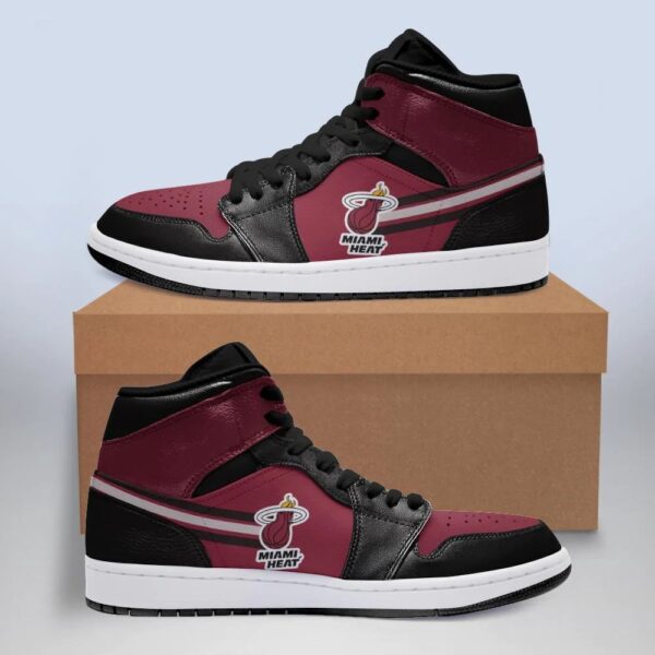 Tubopro Miami Heat NBA AJ1 High Sneakers Shoes For Men And Women