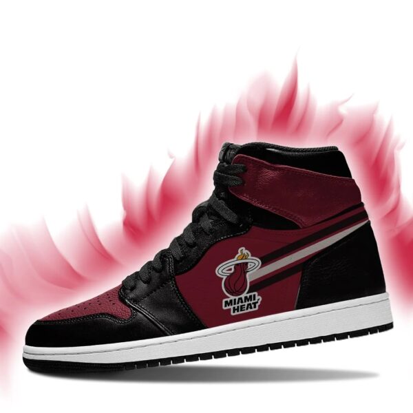 Tubopro Miami Heat NBA AJ1 High Sneakers Shoes For Men And Women - Image 3